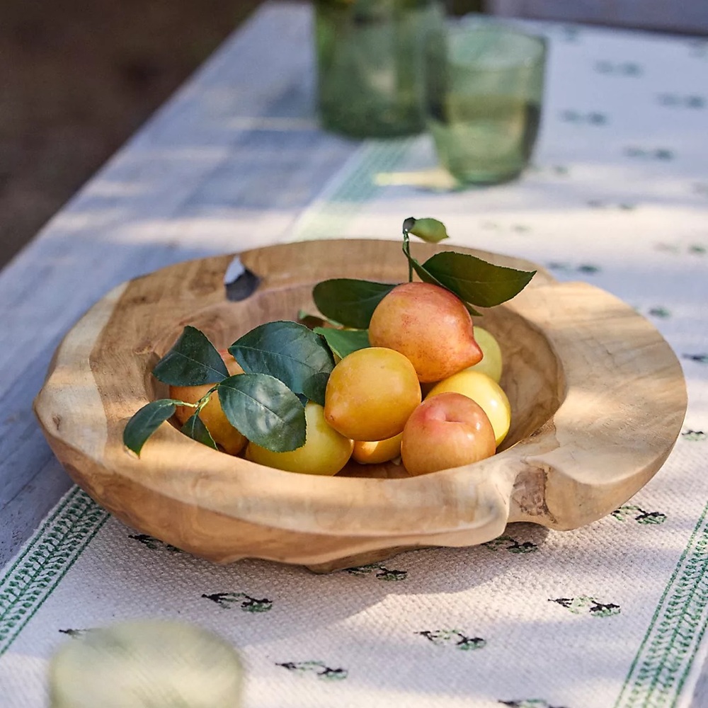 New🌟Anthropologie-Teak Root Round Bowl Planter, 16" - Picture 2 of 13